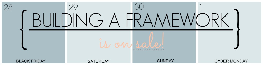 Get Building A Framework on sale during this limited time offer! www.mommyzoid.ca