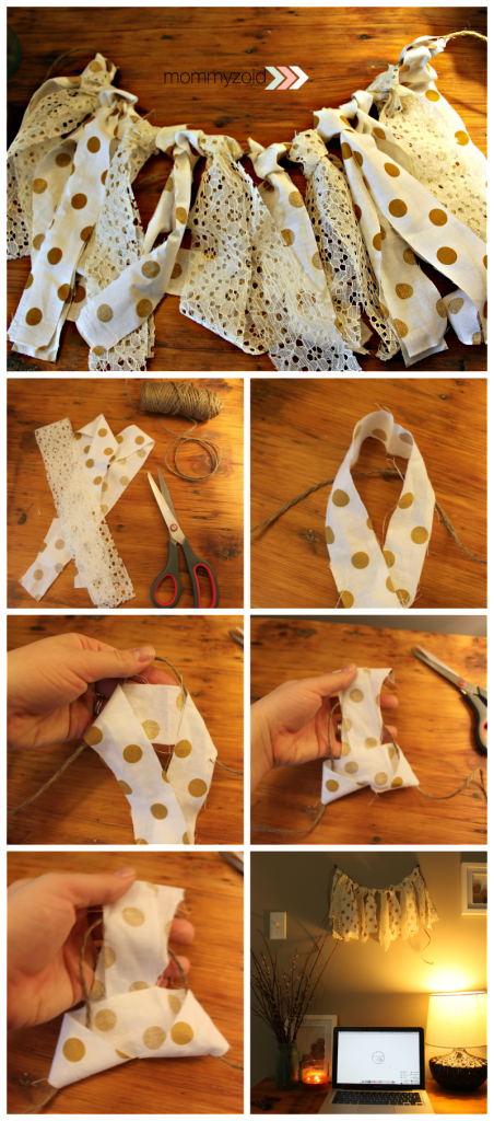 Scrappy Garland DIY via Mommyzoid