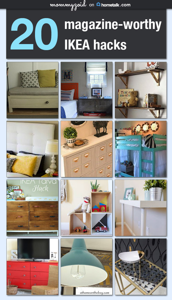 20 Magazine Worthy Ikea Hacks via www.mommyzoid.ca